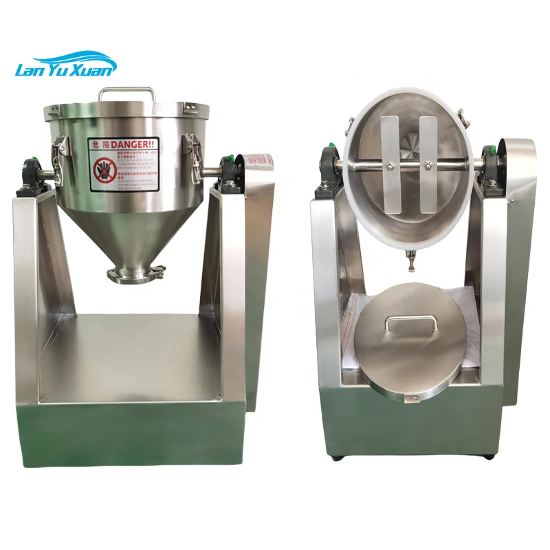 

DZJX Mini Lab Powder Mixer Juice Powder Mixing Machine small Drum double Cone Mixing Equipment