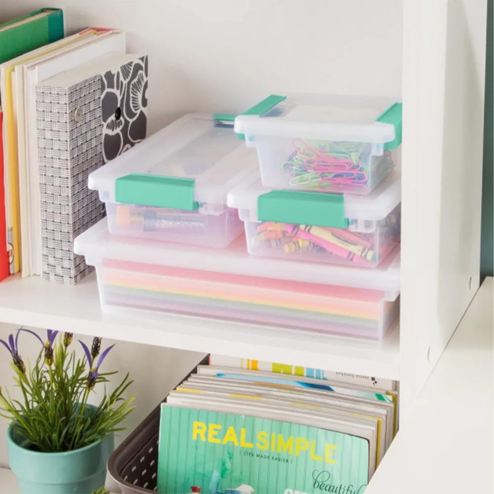 Plastic Storage Bins with Lids 6