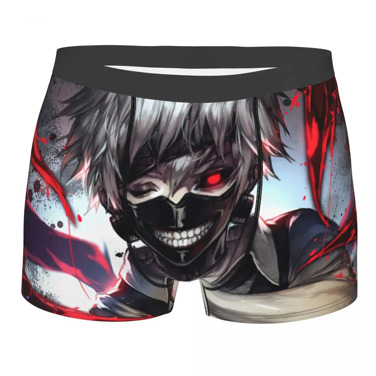 Anime Tokyo Ghoul Kaneki Ken Men\'s Underwear Boxer Shorts Panties Novelty Breathable Underpants for Homme S-XXL