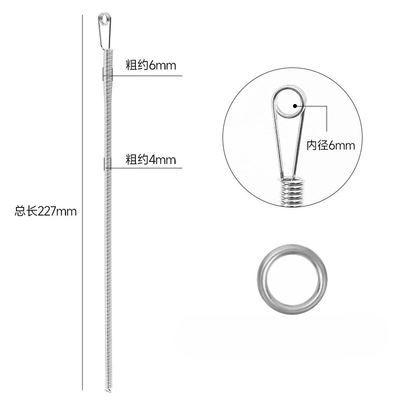 1pcs Rope Threading Tool Bendable Spring Drawstring Threader Clip Drawstring Thread Multi Functional DIY Sewing Accessories