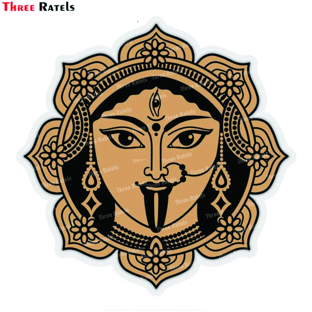 Three Ratels J836 Kali Indian Goddess Third Eye Sticker Decal For School Gifts Sticker Laptop Luggage Skateboard Decoration