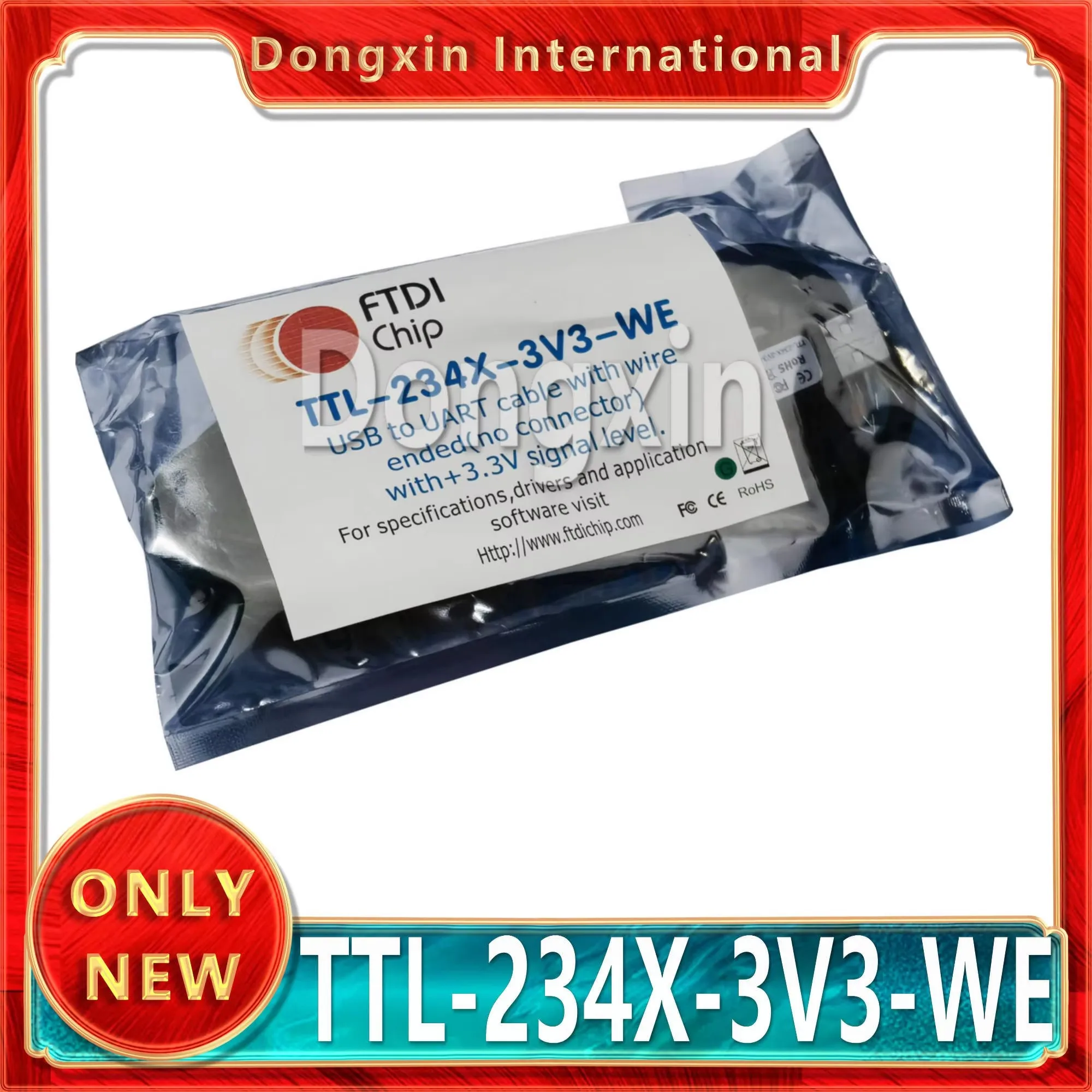 FTDI spot genuine TTL-234X-3V3-WE USB to UART serial port cable +3.3V  Level