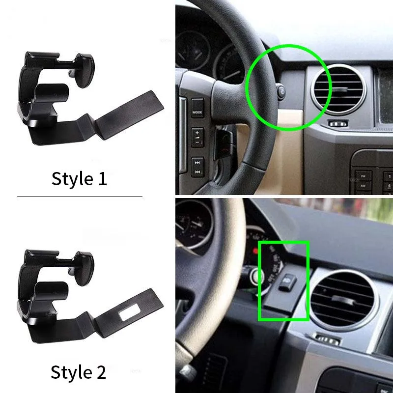 For Land Rover Discovery 3 LR3 04-09 Dashboard Panel Side Navigation Bracket Phone Holder ABS/carbon steel interior accessories