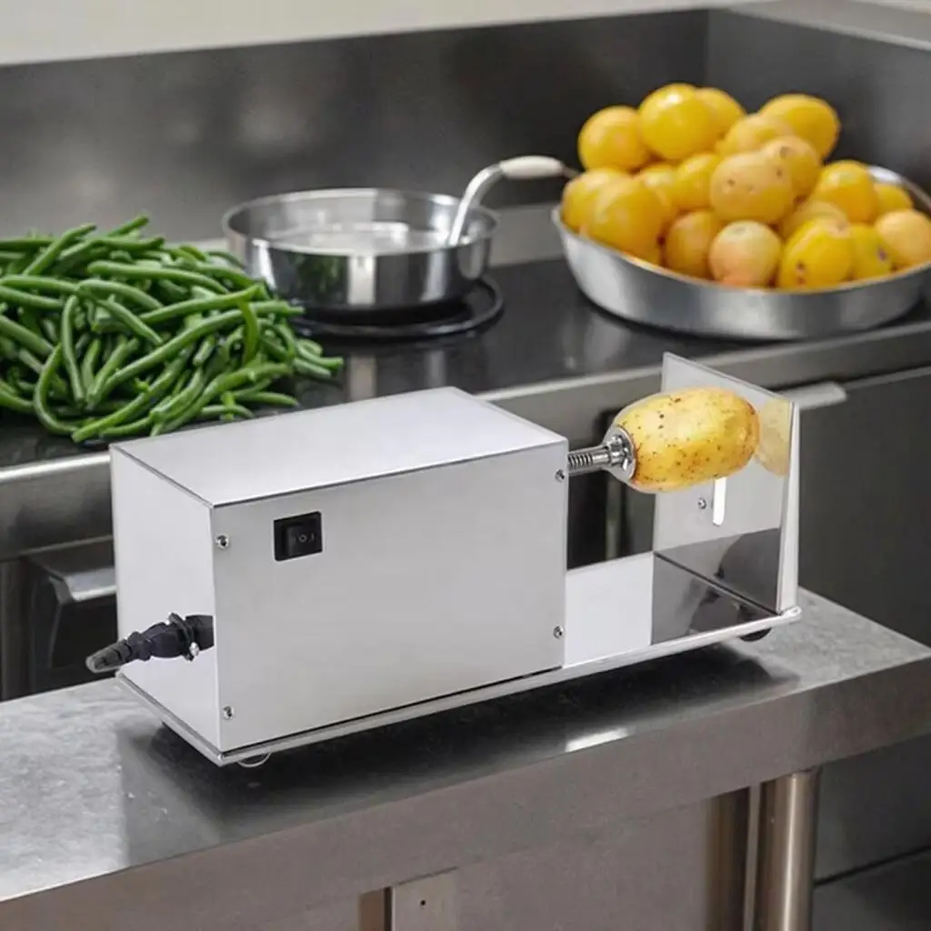 

Electric Spiral Potato Slicer Efficient Potato Tower Machine Automatic Stretching