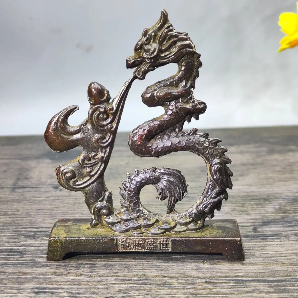 

carving Qinglong ornament home office living room store decoration gift-giving handicrafts