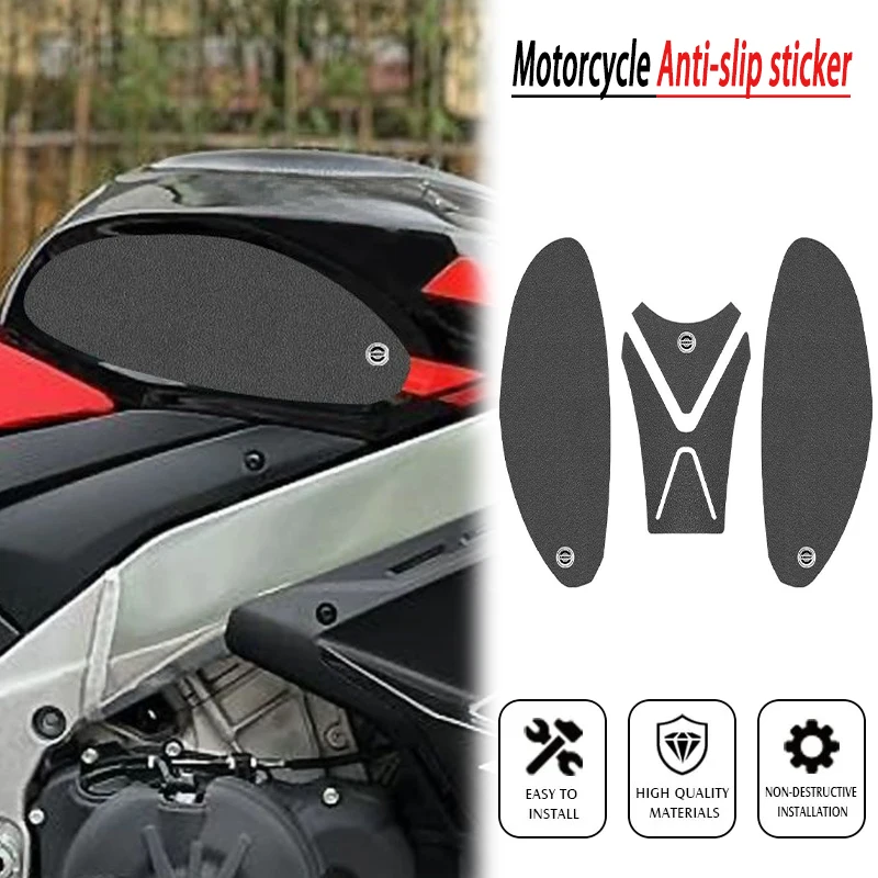 

RSV4 Motorcycle Sticker Tank Non Slip Tank Traction Side Pad Protective Decal for APRILIA RSV4 2021-2023 TUONO 1100 2021-2023