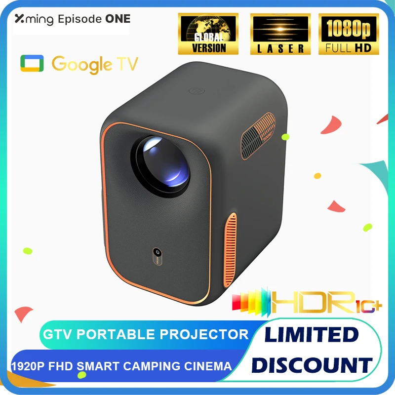 Formovie Xming Episode One Mini proiettore 1080 FHD Home Versione globale portatile Google TV Netflix Cinema Proiettore esterno intelligente