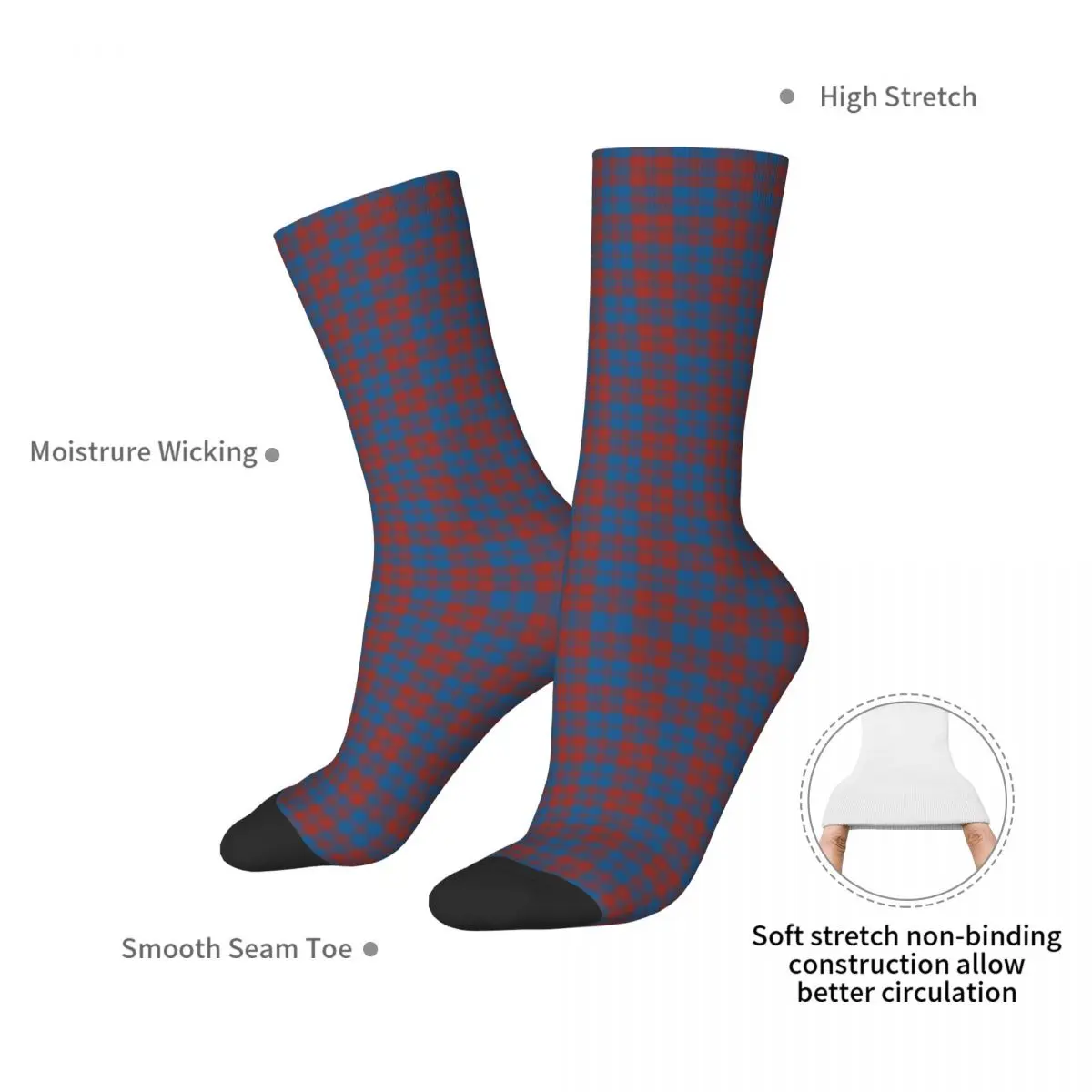 Clan MacGregor Of Glengyle Tartan Scotland Scottish Socks Harajuku Stockings All Season Long Socks for Unisex Christmas Gifts