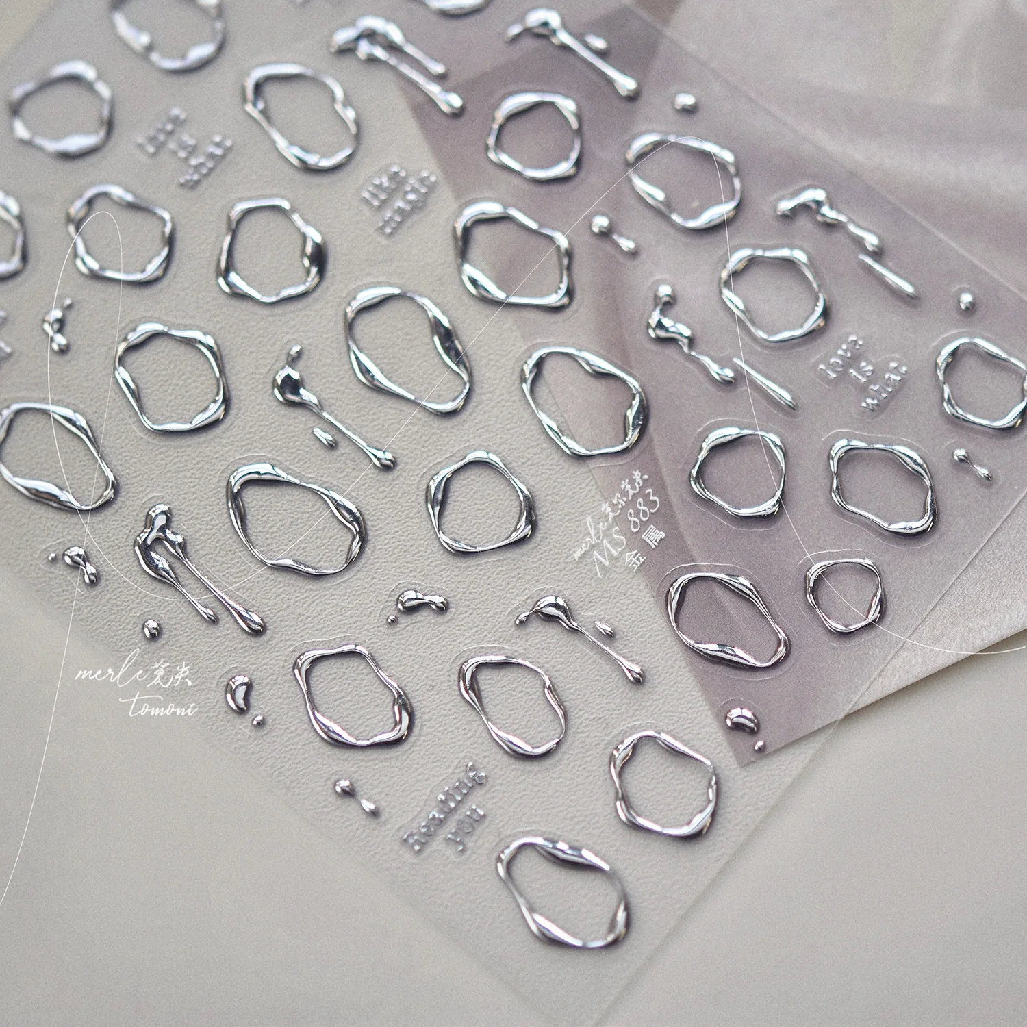 1 قطعة الذهب الفضة معدن مسمار ملصقات غير النظامية الانحناء على شكل قلب الغراء الخلفي الأظافر اكسسوارات ملصقات DIY بها بنفسك مانيكير الزينة