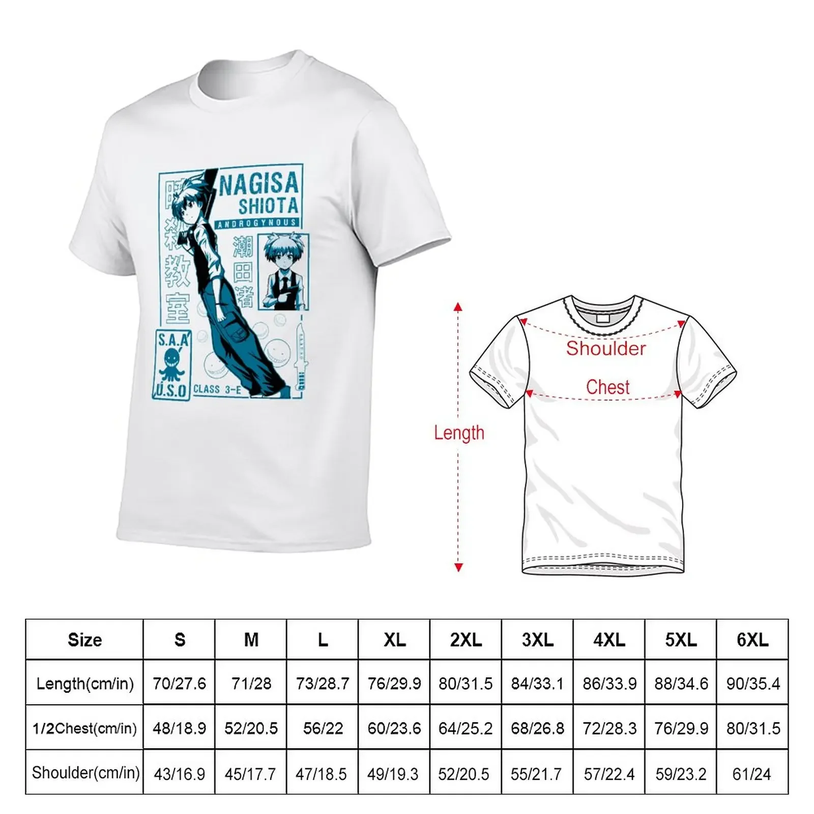 New NAGISA SHIOTA T-Shirt new edition t shirt cute clothes funny t shirts for men