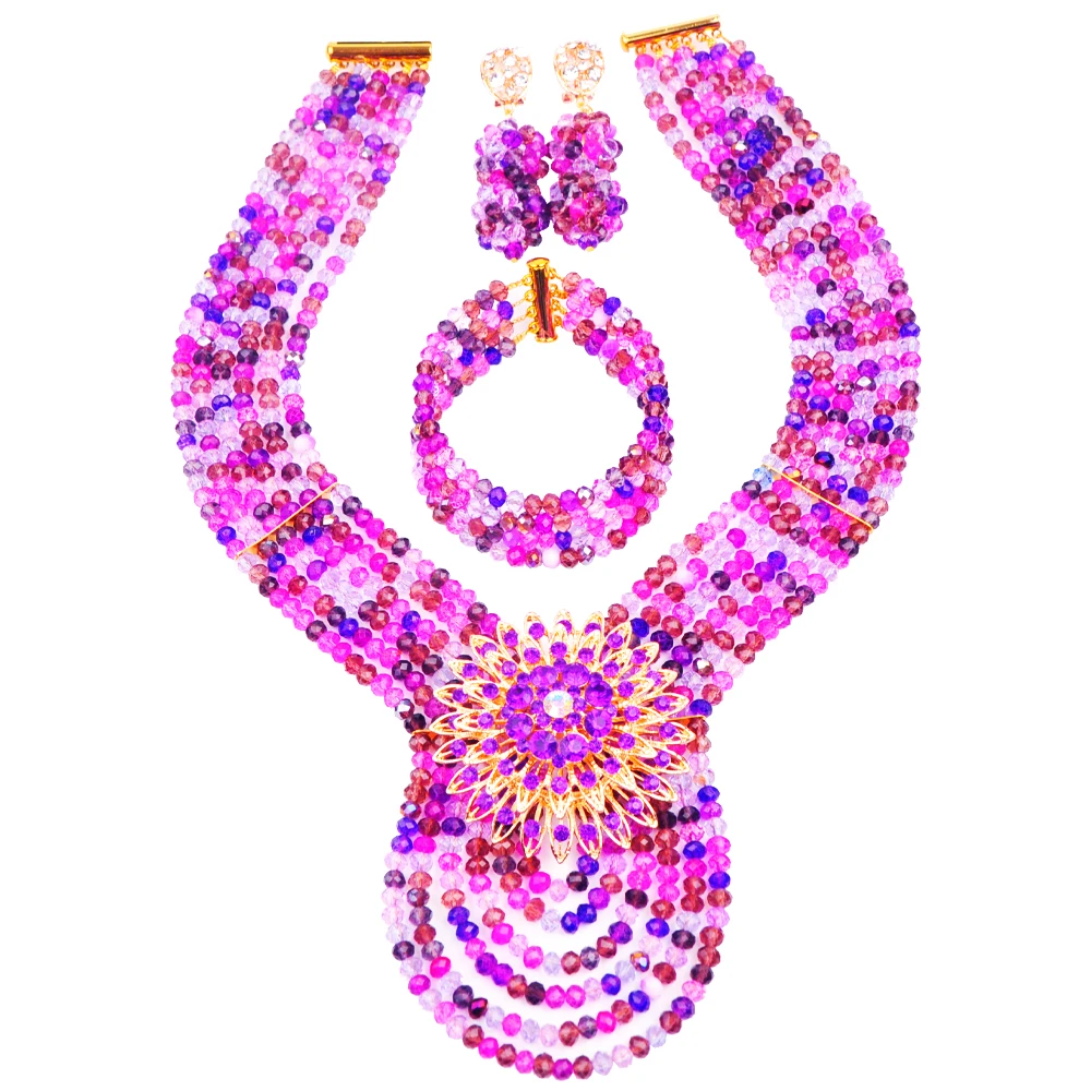 

Crystal Jewellery Nigerian Necklace jewellery Collection for brides Wedding collection Africa