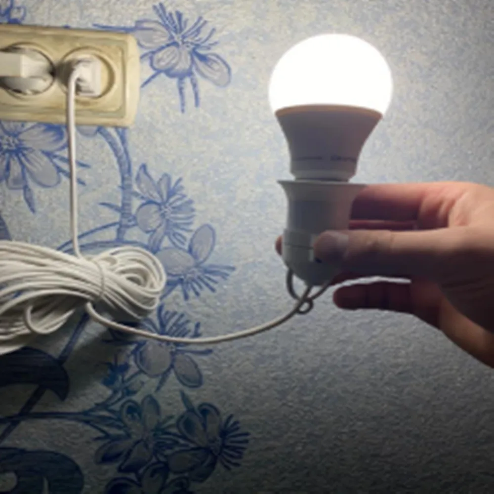 Original 3-10pcs E27 Haning Indoor Plants Light Holder Garden Lampholder With Cable EU Plug