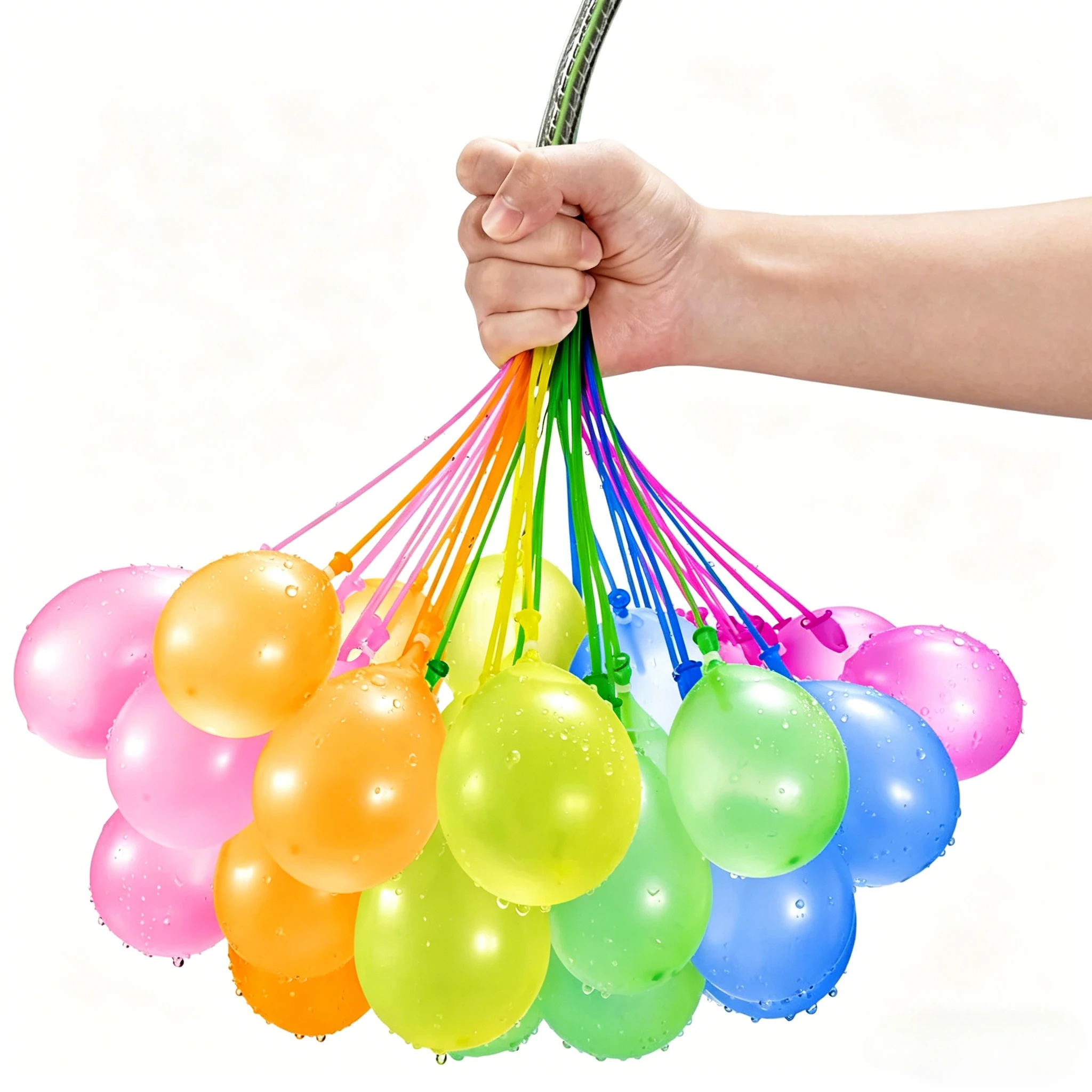111-teiliges Set Schnellfüll-Wasserbomben: Selbstversiegelnde Sommer-Wasserbomben, Automatisch Füllbare Spritz-Spielzeuge, Outdoor-Partyspiel, Pool-Spielzeug