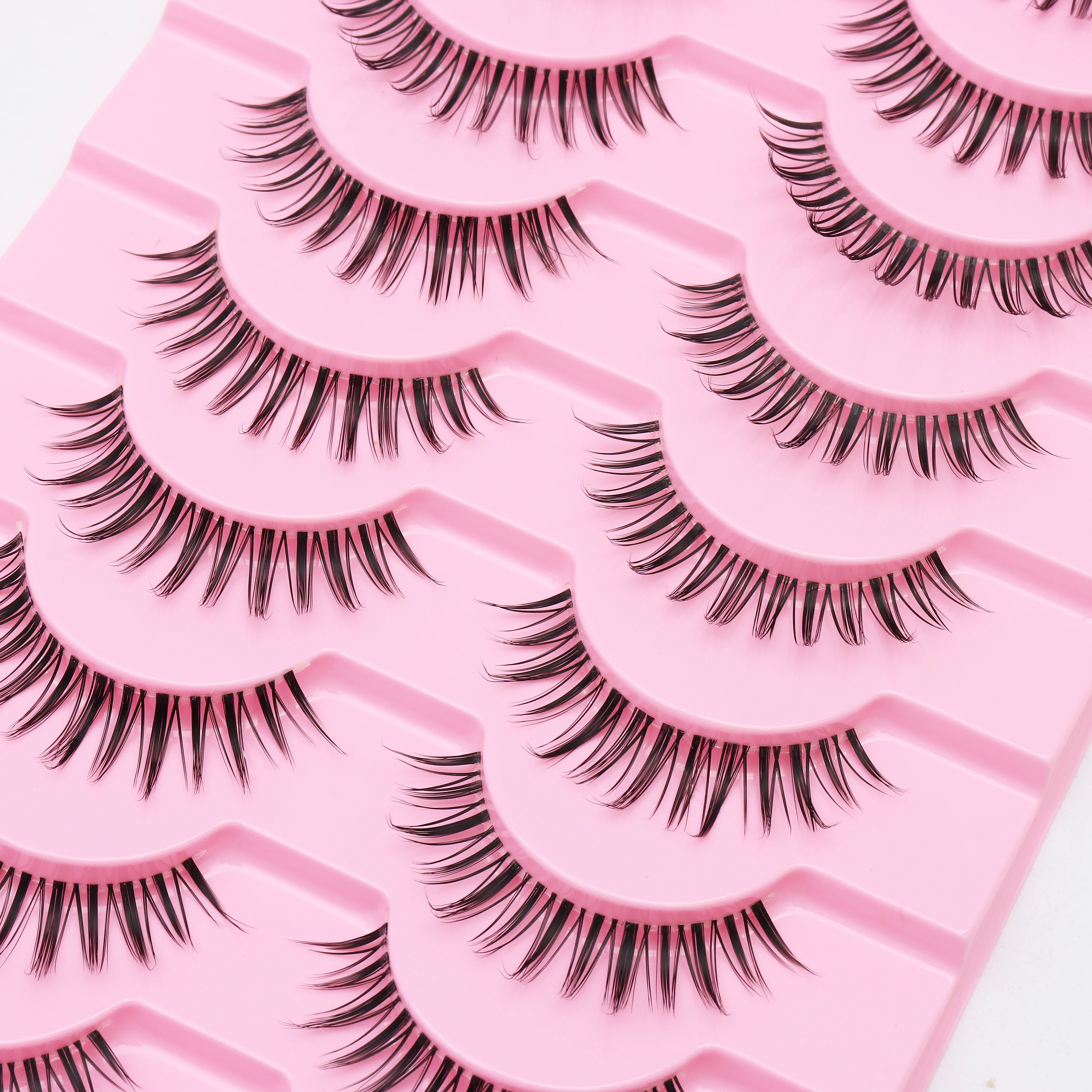 DINGSEN 10 Paar Transparente Anime-Naturwimpern Manga-Wimpern Koreanische Make-up-Wimpern Großhandel Künstliche Wimpern – Detail 9