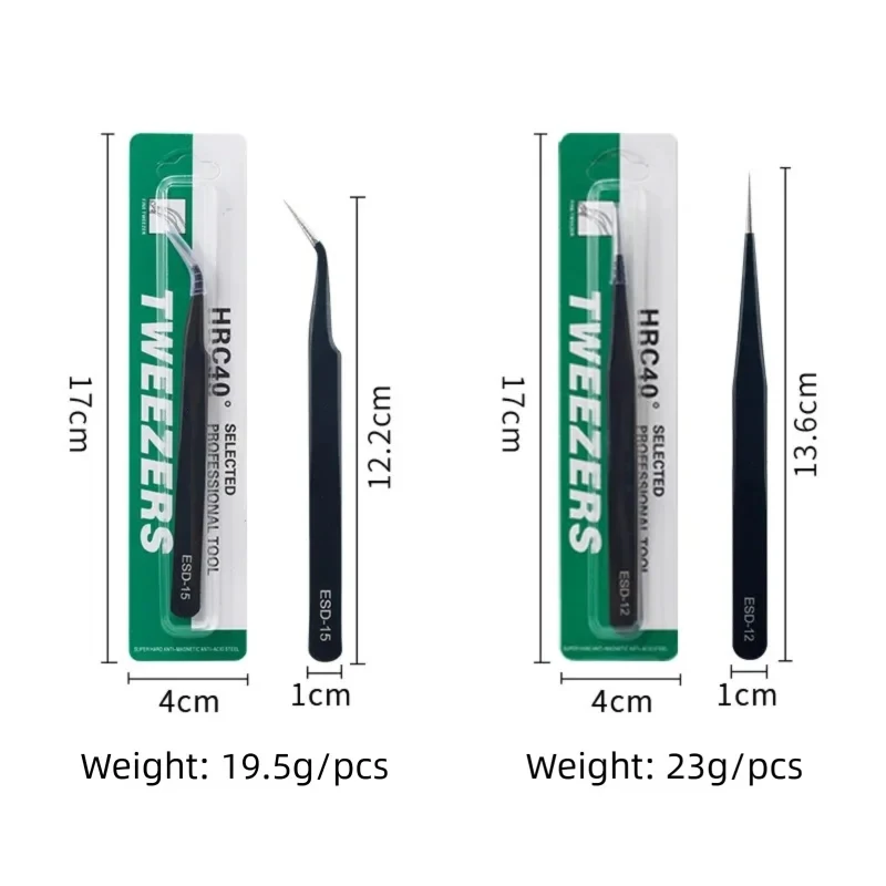 Stainless Steel False Eyelash Tweezers Curved Straight Lift Eyebrow Clip Nail Art Makeup Tool Eeyelashes Extension Tweezers