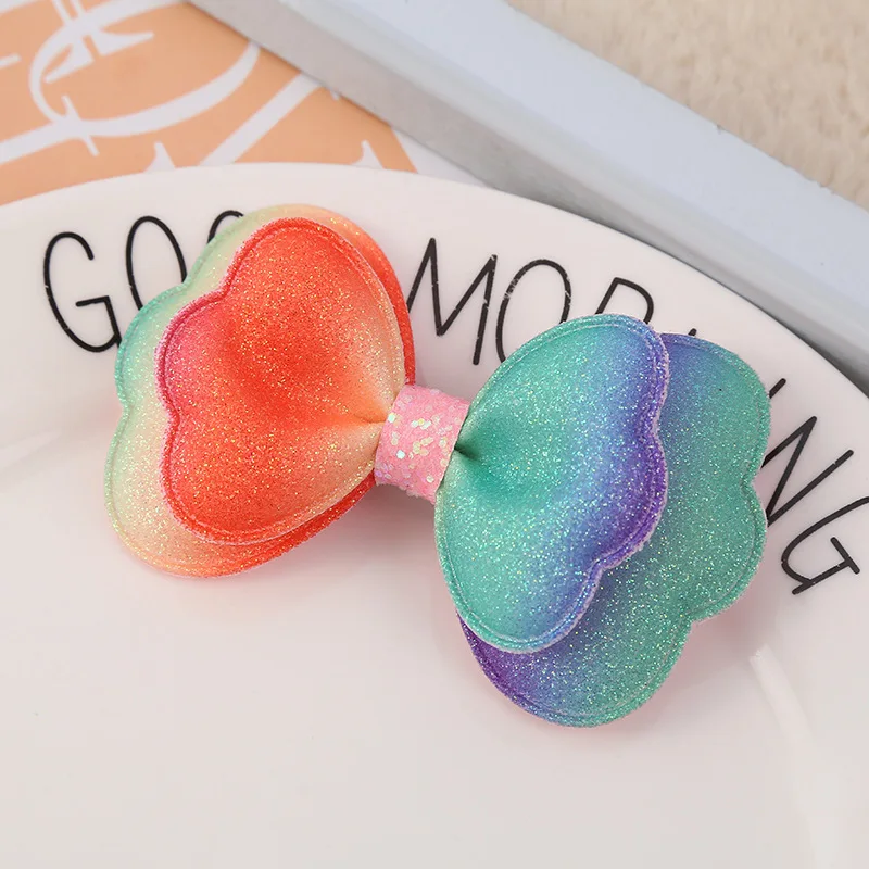 Horquillas con lazo degradado de princesa para niña, pinzas para el pelo, pasadores, accesorios para el cabello, 1 unidad