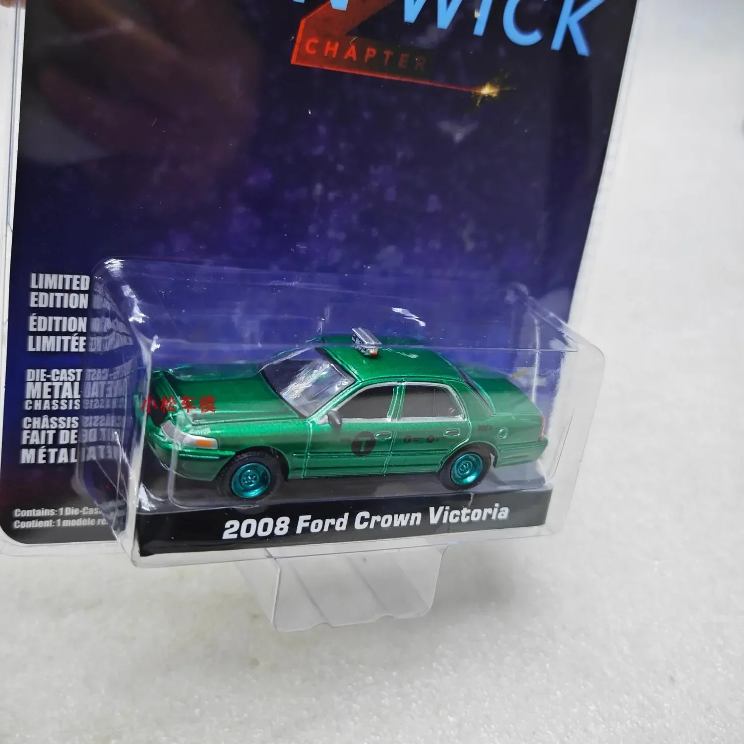 

Greenlight 1:64 John Wick-2008 Ford Crown Victoria Taxi Моделирование игрушечного автомобиля из сплава