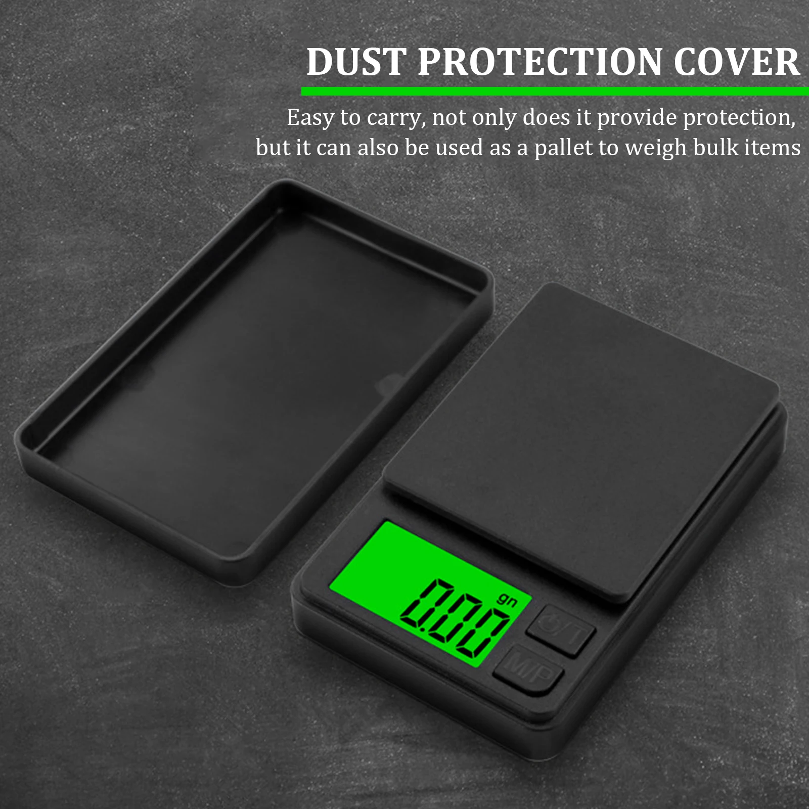 Plastic Digital Kitchen Scales Pocket Size Backlight Kitchen Weighing Scale for Cooking Baking Jewelry