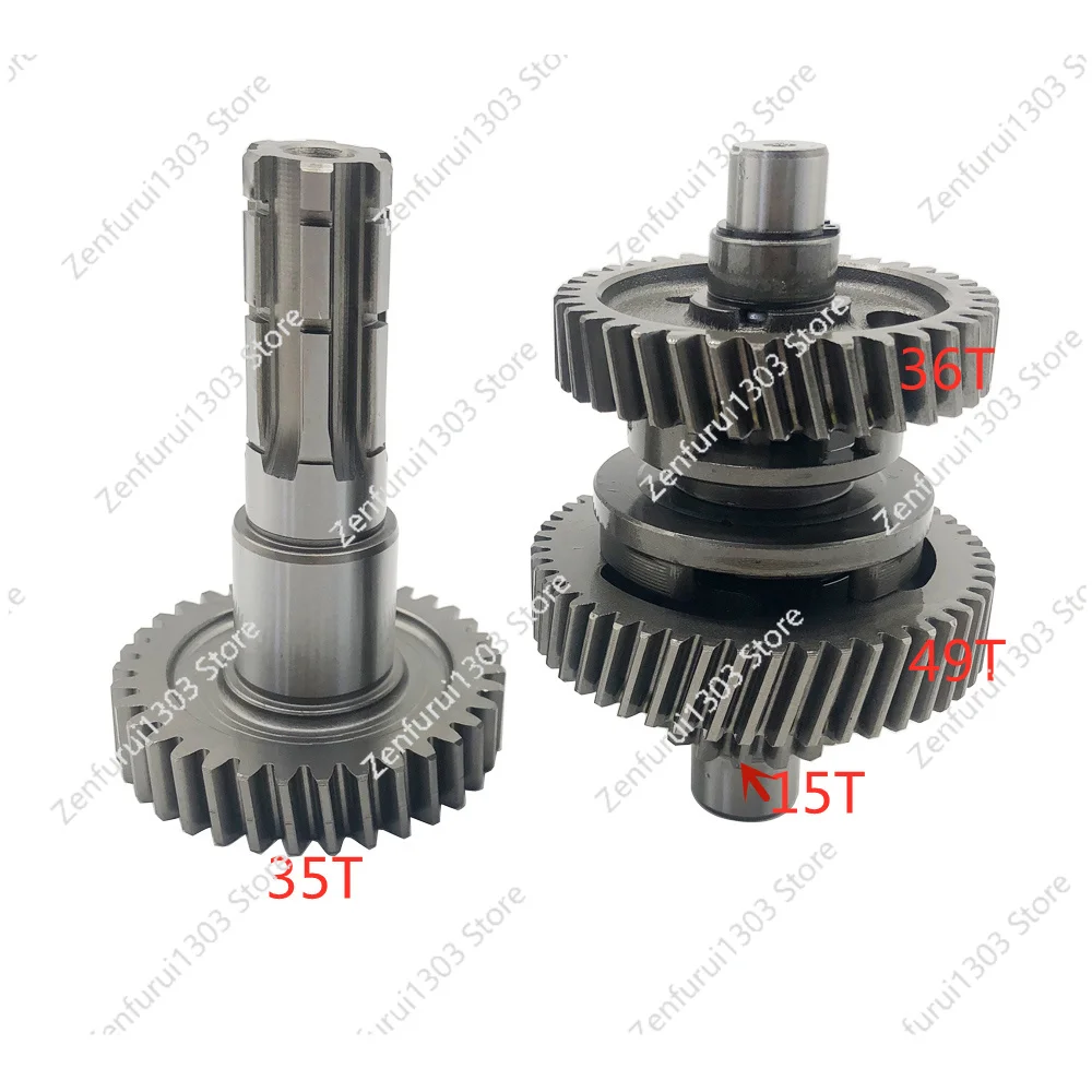 Gear Shaft Set For  150CC 200CC Go Kart Dune Buggy 15T Middle Shaft and 35T output Shaft