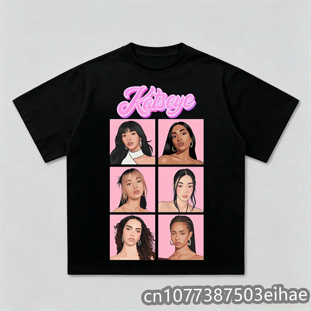 Unisex K-Pop Katseye Printed Fan Support Cotton T-Shirt Casual Daily Wear for Music Lovers Adults & Kids Sizes Available
