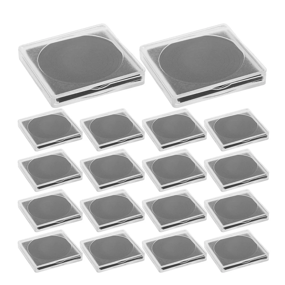 

25Pcs Plastic Coin Storage Box Clear Transparent Collector Organizer Compact Square Design for Easy Viewing and Sorting
