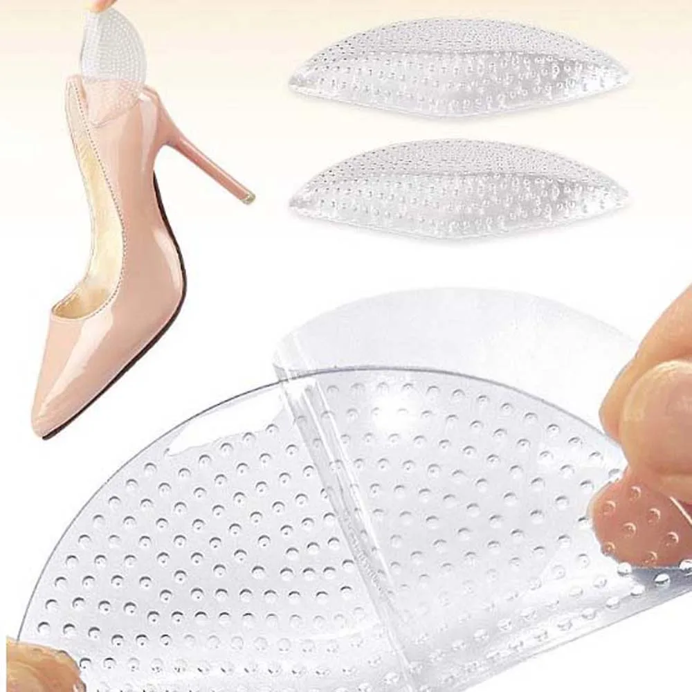 Transparent Foot Arch Pads Foot Shock-absorber Foot Care Tools Arch Support Insoles Anti Slip Gel Orthopedic Pads