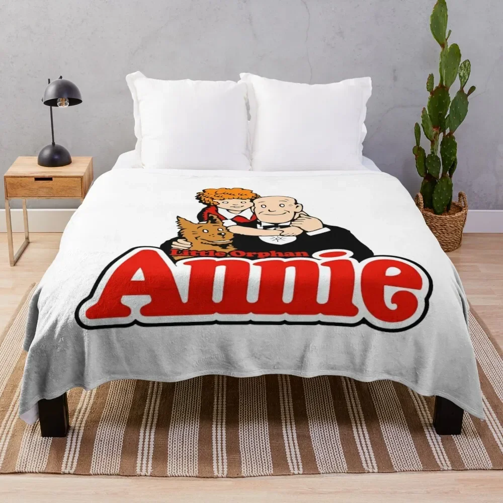 Little Orphan Annie Throw Blanket Plaid on the sofa christmas decoration Beautifuls Blankets