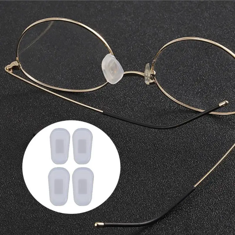 39BD 10pairs Unisex Silicone Nose Pad Adhesive Silicone Nose Pad Push-in Anti-slip