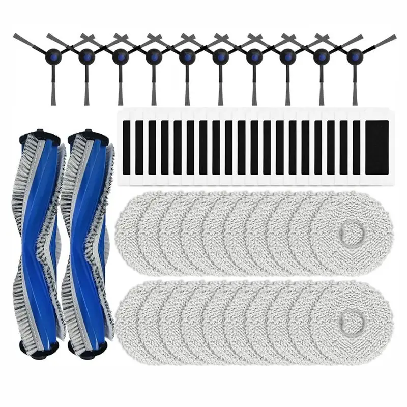 

ABZA-For ECOVACS DEBOT T30S COMBO Robot Vacuum Cleaner Main Side Brush Hepa Filter Mop Cloth Replacement Spare Parts