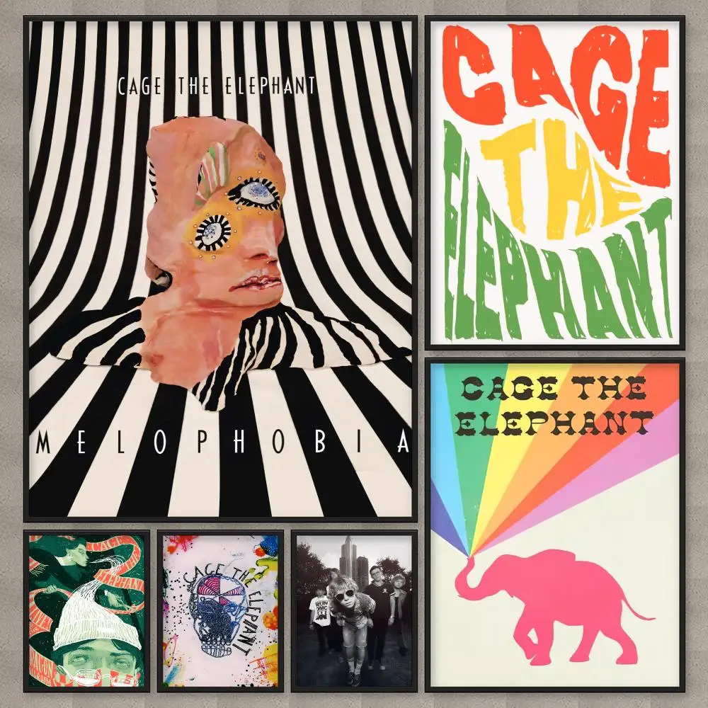 Band Cage The Elephant Cigarette Daydreams Poster HD Wall Art Home Decor Waterproof Print Bedroom Garage Party Gift