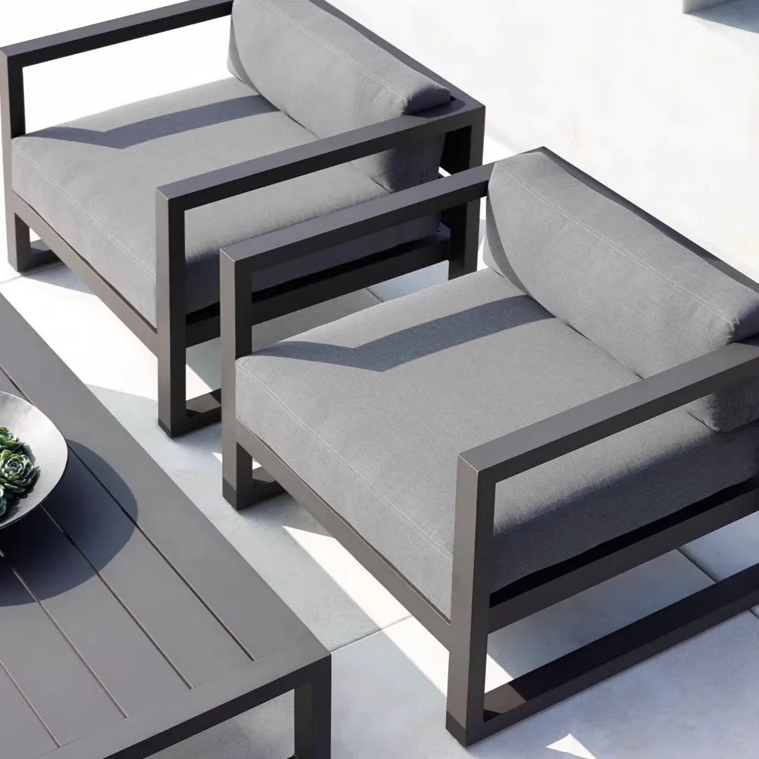 أريكة معدنية من الحديد المطاوع، منظر طبيعي للمناظر الطبيعية، مبيعات الحديقة، أريكة ترفيهية خارجية، مجموعة أريكة مقاومة للماء