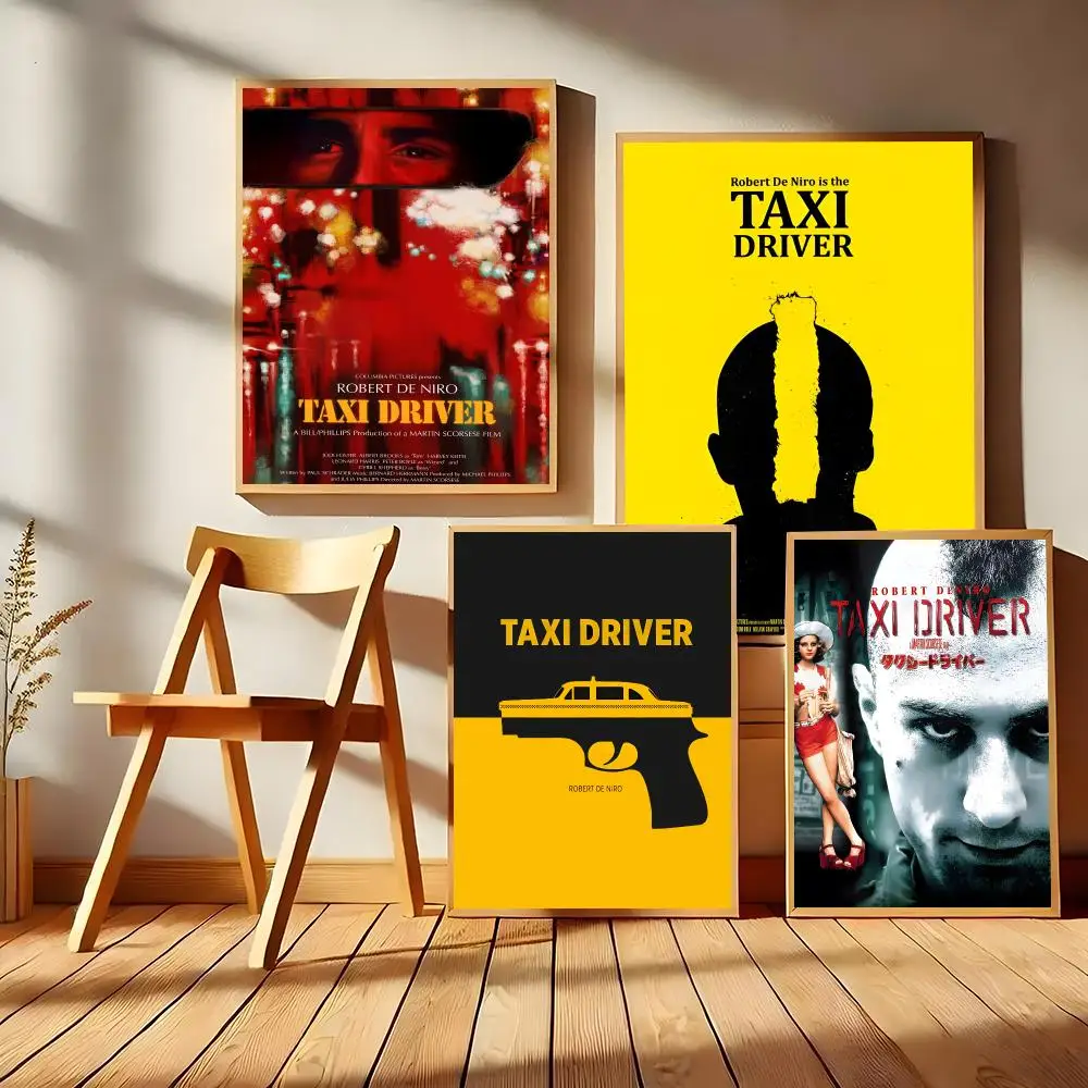 Crime Thriller Movies Taxi Driver Poster Matte Self-Adhesive Wall Art Print Living Room Bedroom Home Decor