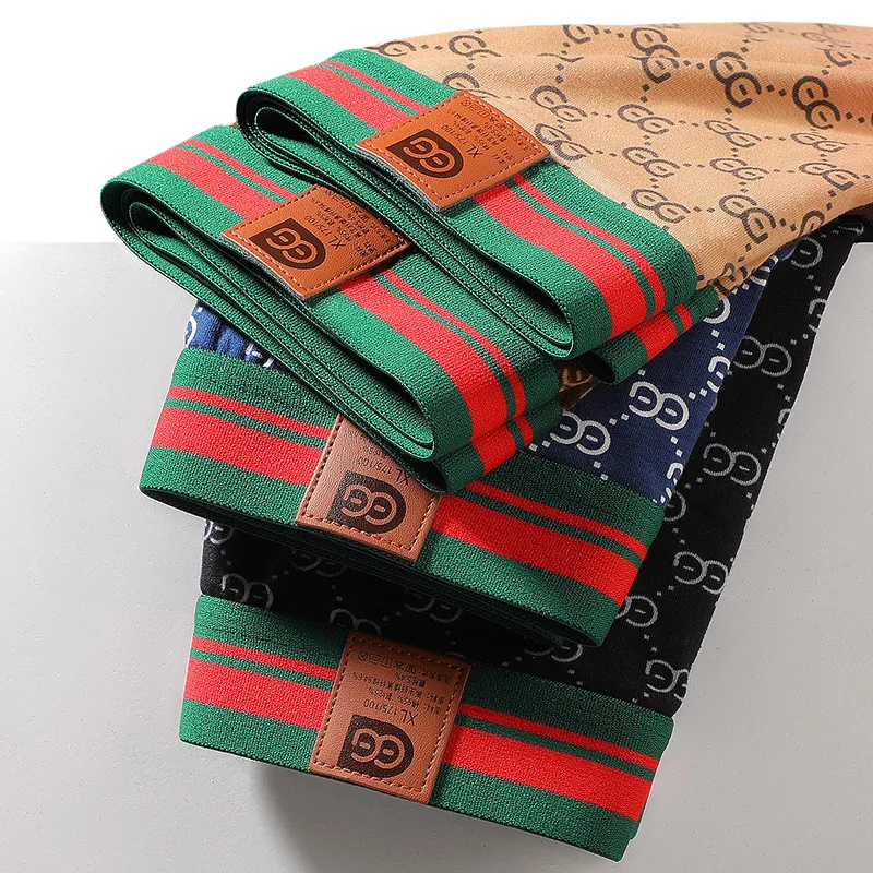 4PCS Gift Box Cotton Men\'s Luxury Design Style Breathable Comfortable Underwear Boxer Briefs