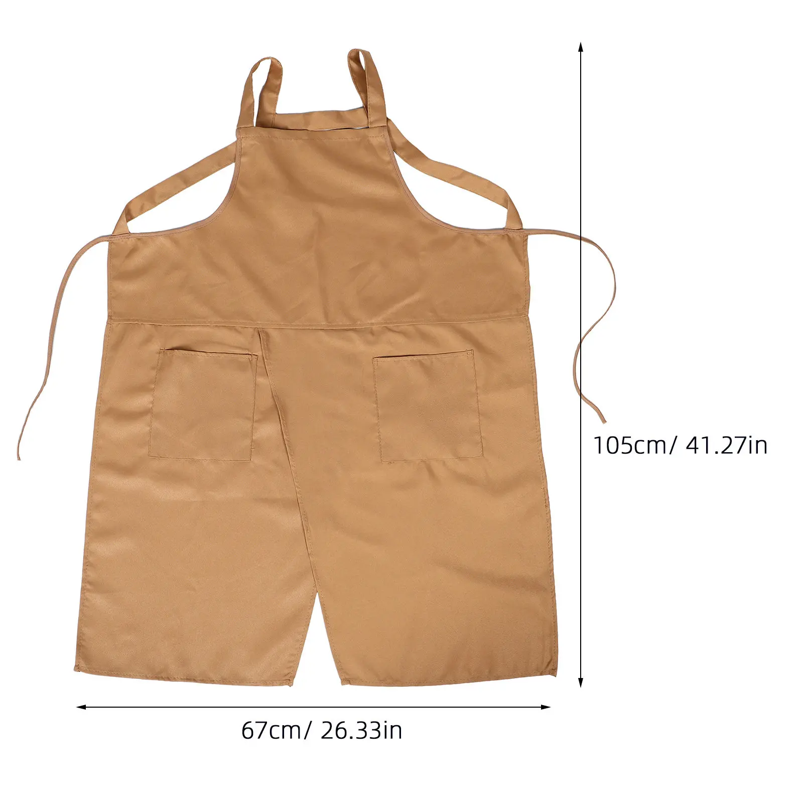 Pottery Apron Long Split Leg Adjustable Canvas Painting Smock for Adults Stain Resistant Artist Apron Ceramic Clay Workshop