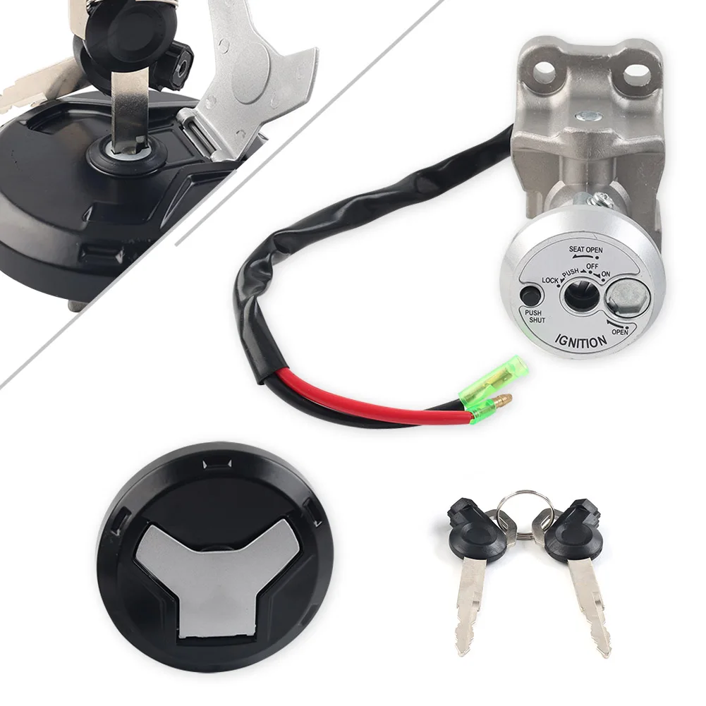 

Motorcycle Ignition Switch Lock Fuel Gas Cap Cover W/ Key For Yamaha NMAX 155 2015 2016 2017 2018 2019