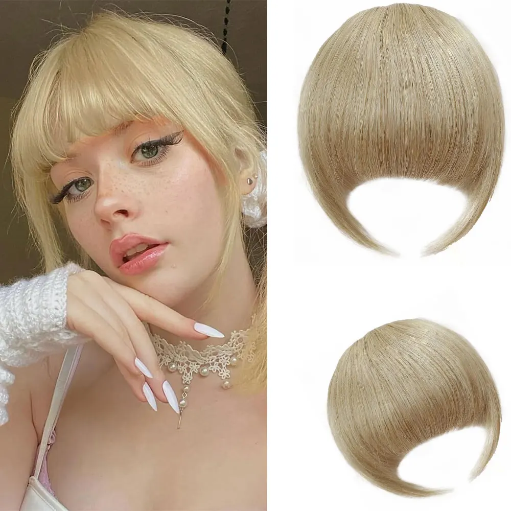 

Синтетическая короткая прямая челка-накладка черного цвета, густая, для повседневного использования