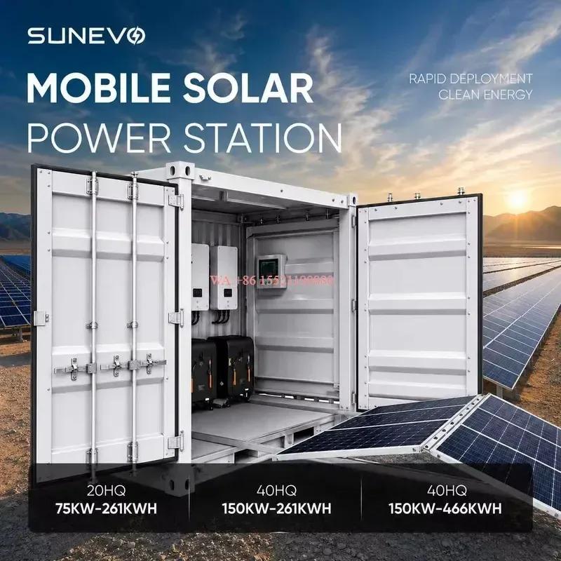 wmwmnu for Sunevo 150KW One Stop Foldable PV Container System CE TUV Certified for Mining Camps and Humanitarian Relief