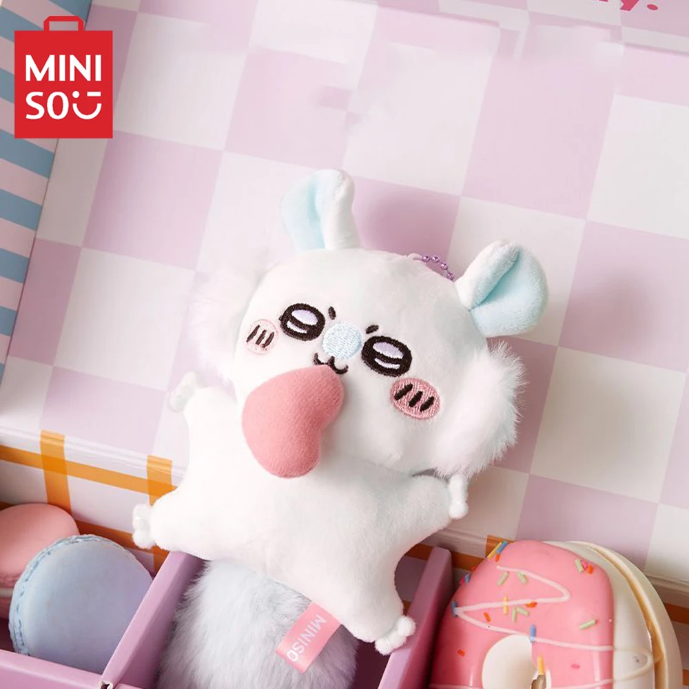 MINISO Anime Chiikawa Series Momonga Plushie Doll Cartoon Kawaii Cute Soft Plush Toys Bag Pendant Keychain Decoration Gift