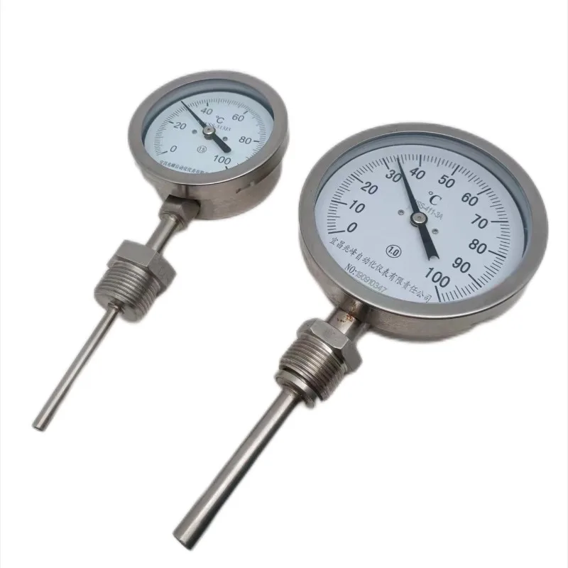 

Temperature measurement bimetal thermometer 150mm thermometer