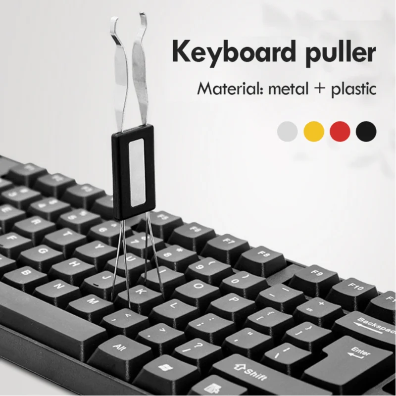 Universal 2 In 1 Keycap Puller Switch Puller Mechanical Keyboard Removal Replacement Dust Cleaner Aid Keycap Unloading Puller