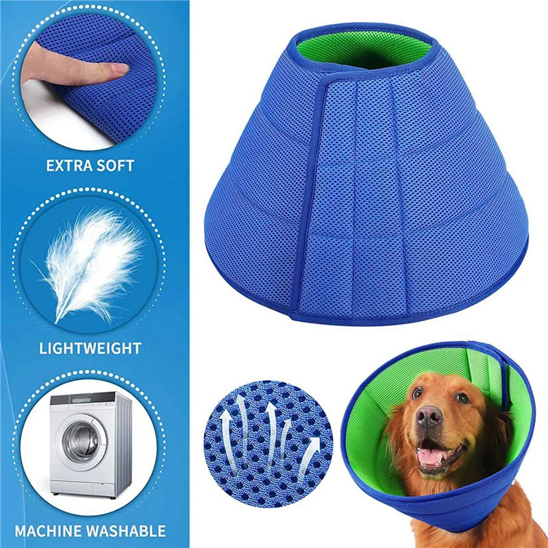T21C 2X Collar de cono para perro Protector para heridas M