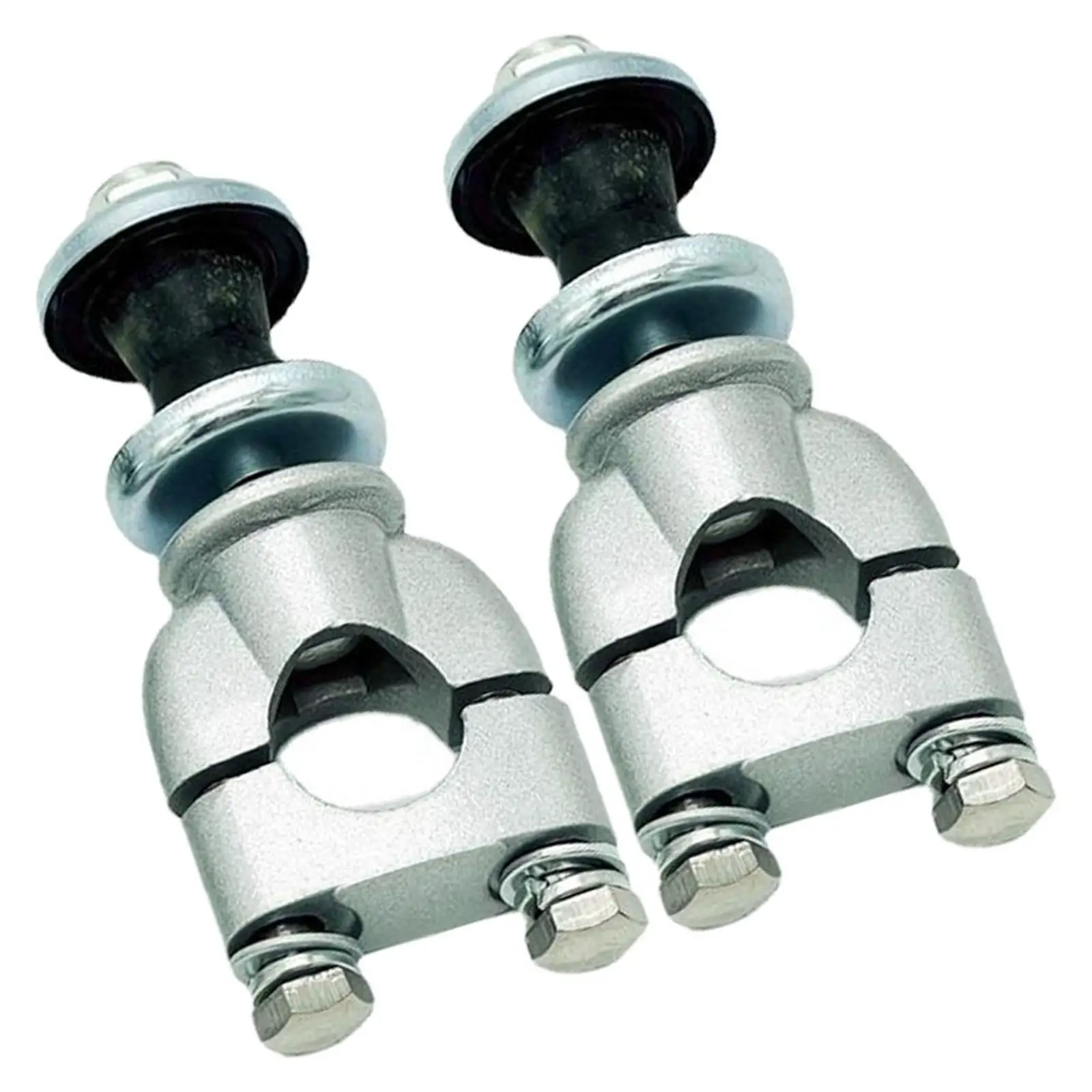 

2Pcs Motorcycle Handlebar Risers Mount Clamp 7/8 inch 22mm Silver