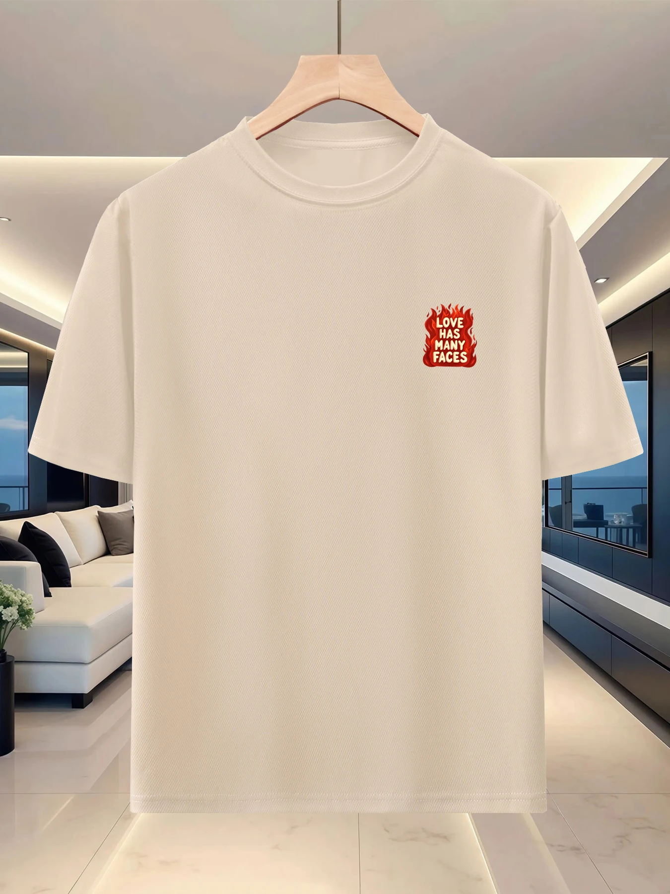 Men's summer round-neck short-sleeved T-shirt - Lightweight breathable fabric - Trendy regular bestseller - Casual top