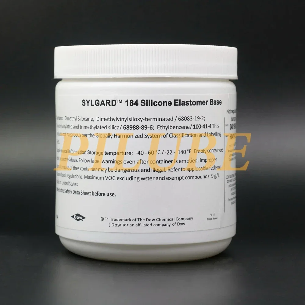 Imagem -04 - Cola Óptica Transparente Alta Dow Corning Dc184 Pdms Siloxano de Polidimetacrilato Sylgard184 dc Produto Original