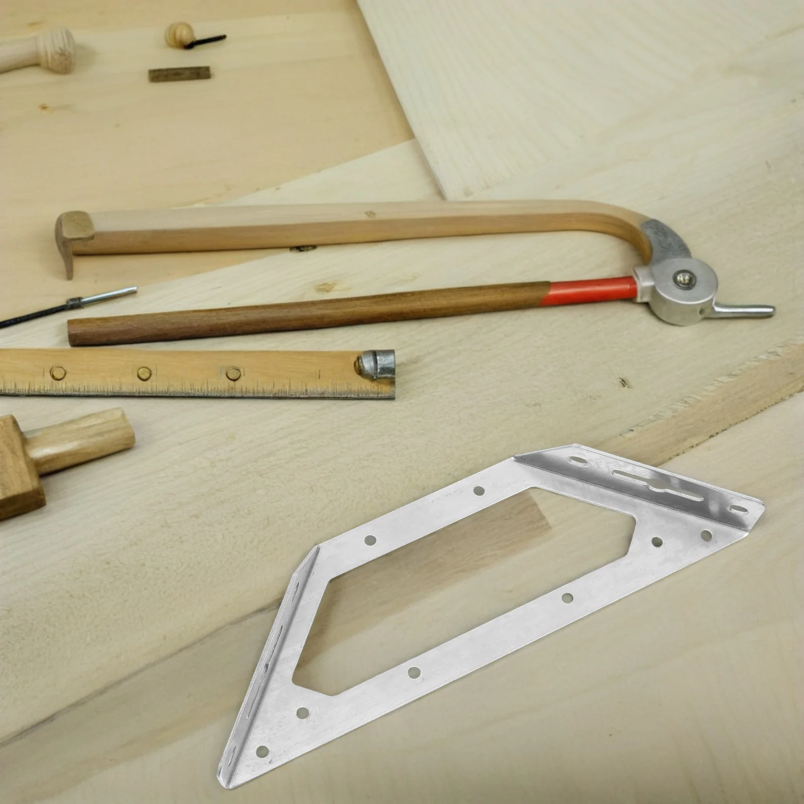 

2pcs Stainless Steel Corner Brackets Universal Angle Bracket For Wood Furniture Shelf Support Heavy Duty Mounting Braces