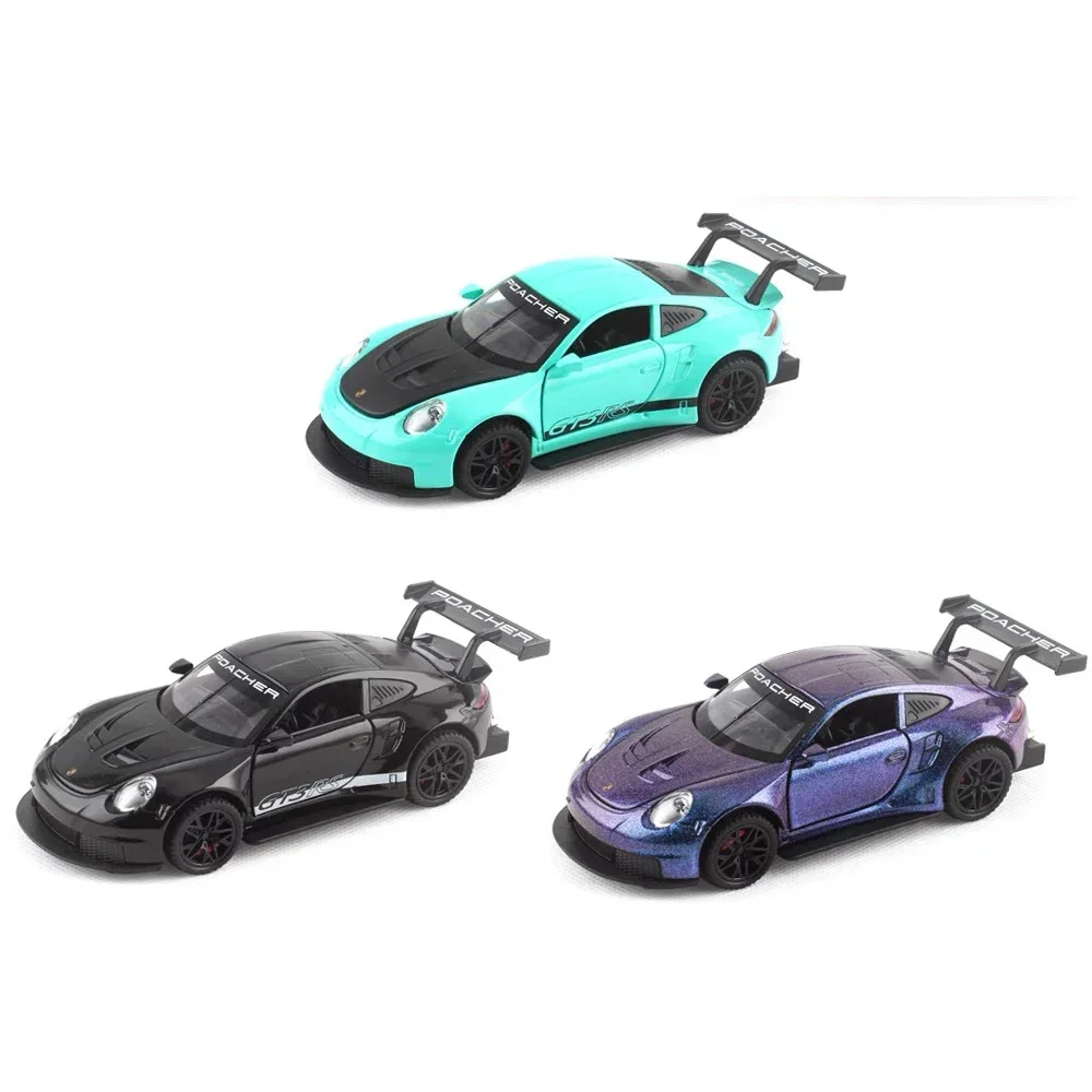 ミニチュア合金車,スケール1:32,音と光のコレクション,子供のおもちゃ,ギフト,ポルシェGT3RS,911