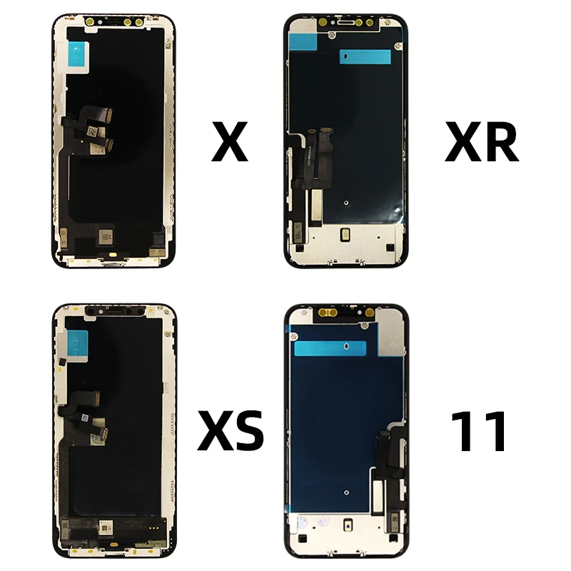 LCD Display Touch Screen Digitizer Assembly Replacement for iPhone 11 12 13 14 15 16 Pro Max Plus Mini, 100% Tested, No Dead Pix