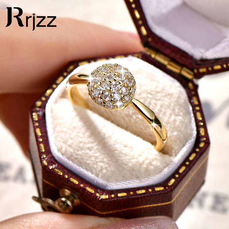 

Rrjzz Flower Cluster Engagement Rings for Women Round CZ Diamond Cubic Zirconia 14K White Gold Plated Bridal Band Ring Jewelry