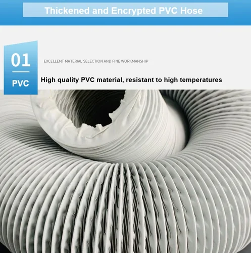 Imagen 2 del producto Manguera de escape de PVC engrosada de 3 “4” 6“ 8” Tubo flexible escalable para cocina/baño/equipo 1,5/2/3/4/5/6m