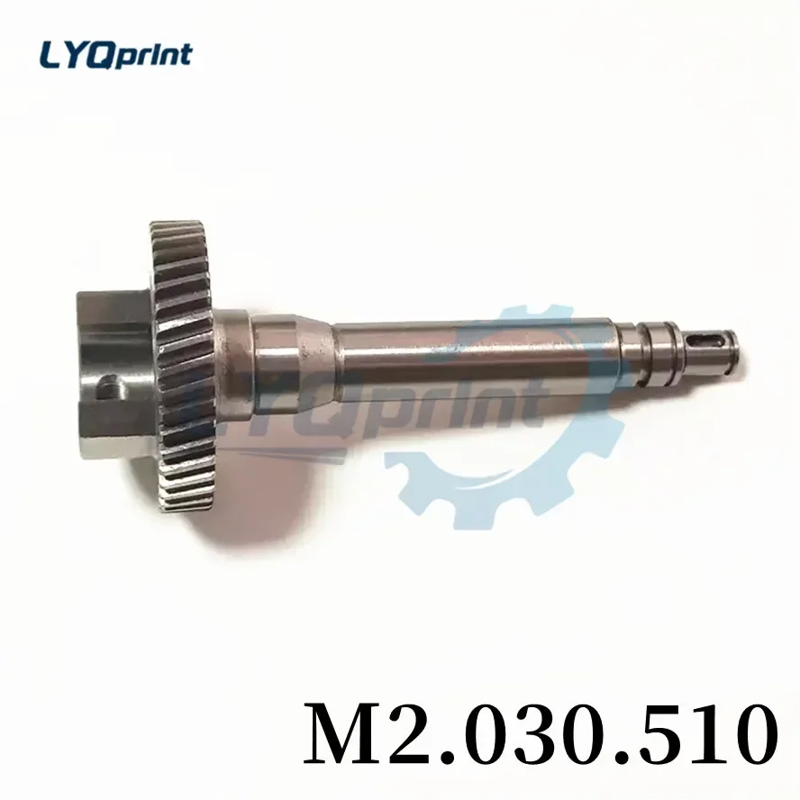 

Best Quality M2.030.510 M2.030.013 Damping Roller Shaft SM74 PM74 Machine Water Roller Gear Shaft 38T For Heidelberg